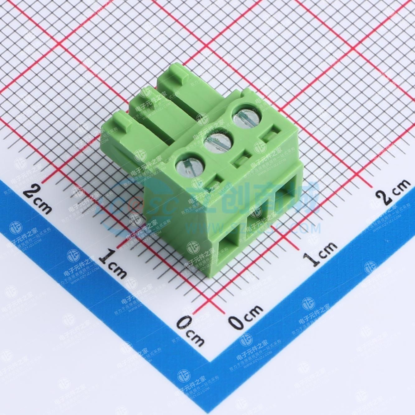无固定装置 1x3P 3.81mm 排数:1 每排P数:3
