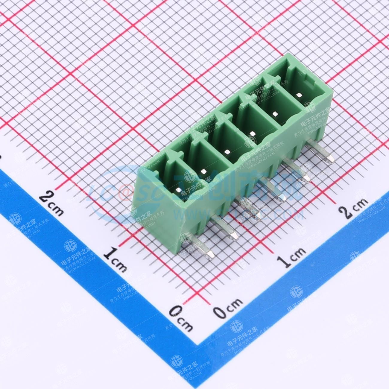 1x6P 3.81mm 排数:1 每排P数:6