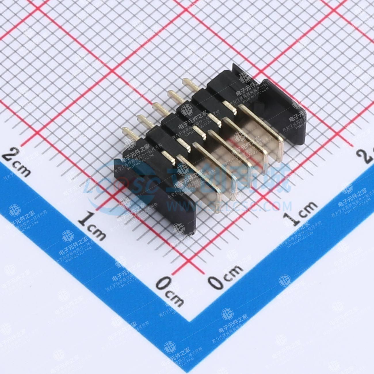 PH2.0MM-5PIN立插电池座公座(长针)