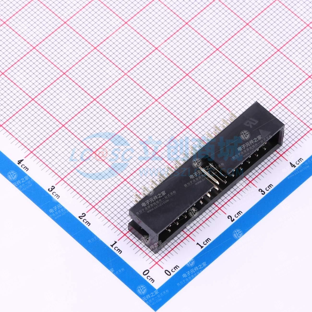 2.54mm 2x13P 排数:2 每排P数:13
