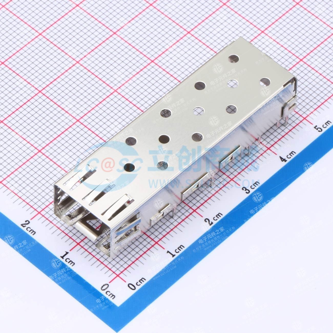 SFP 1X1光纤模块配套屏蔽笼子配套座子XDSFP-020-0852