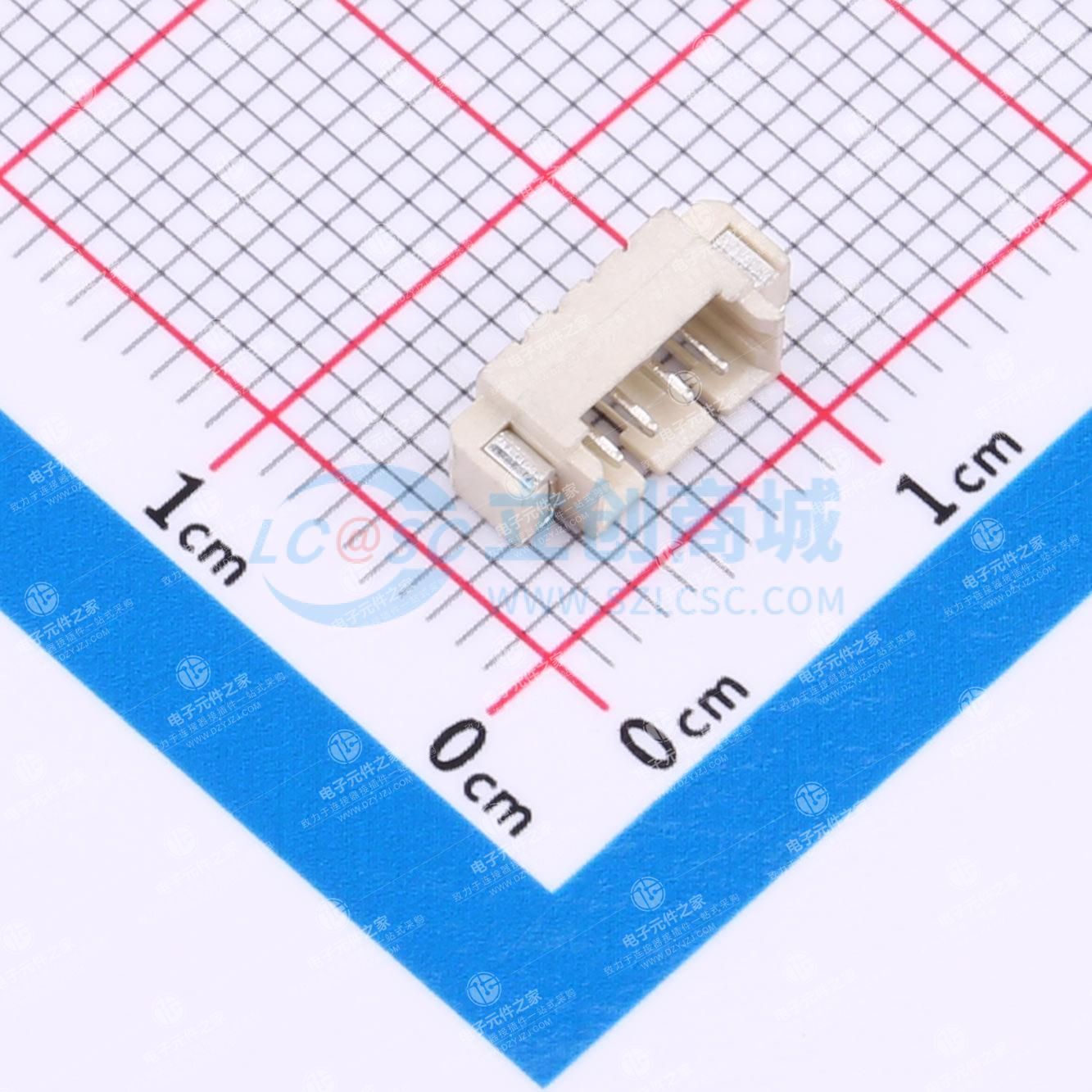 1x4P 间距:1.25mm 卧贴