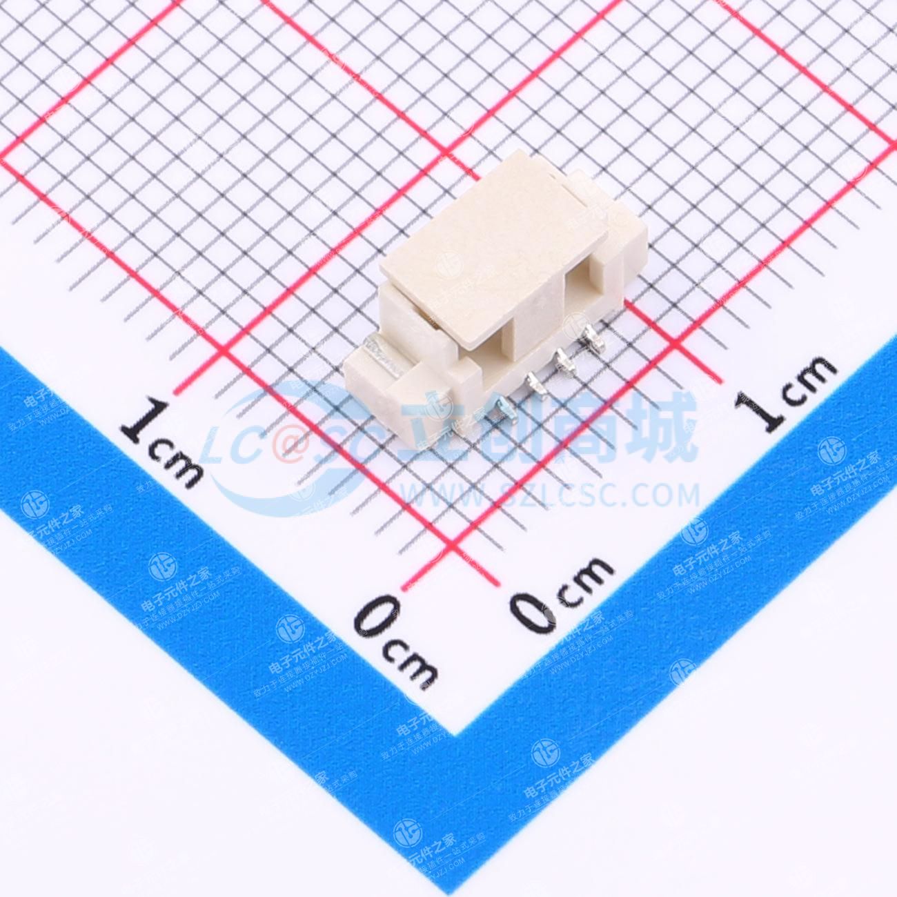 1x4P 间距:1.25mm 立贴