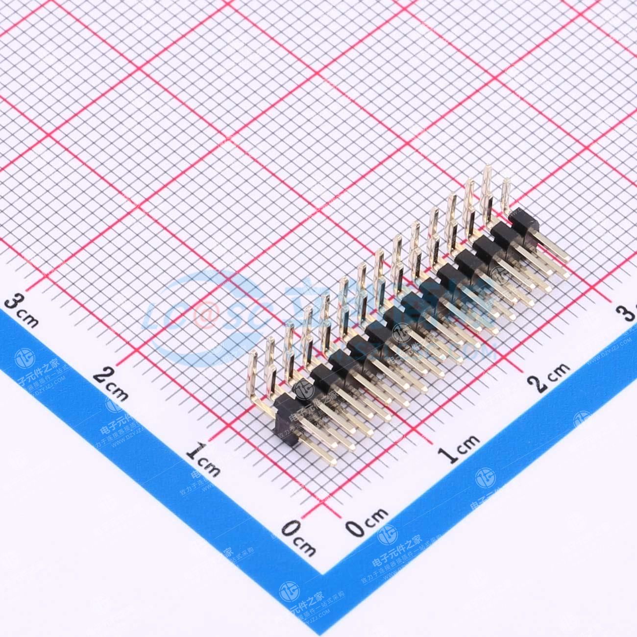 2x14P 间距:2mm 方针 弯插