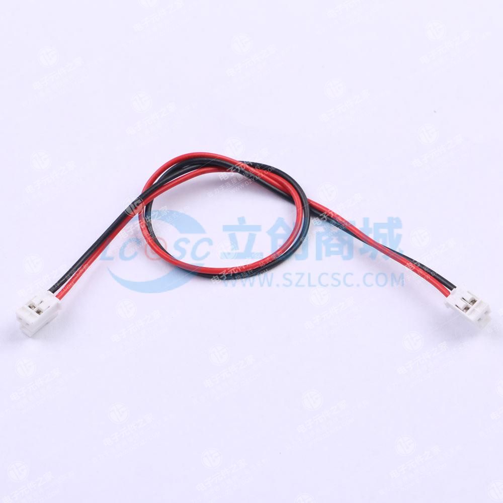 HY2.0mm 端子线UL1007#26 红/黑 双头同向 L=200mm 2P