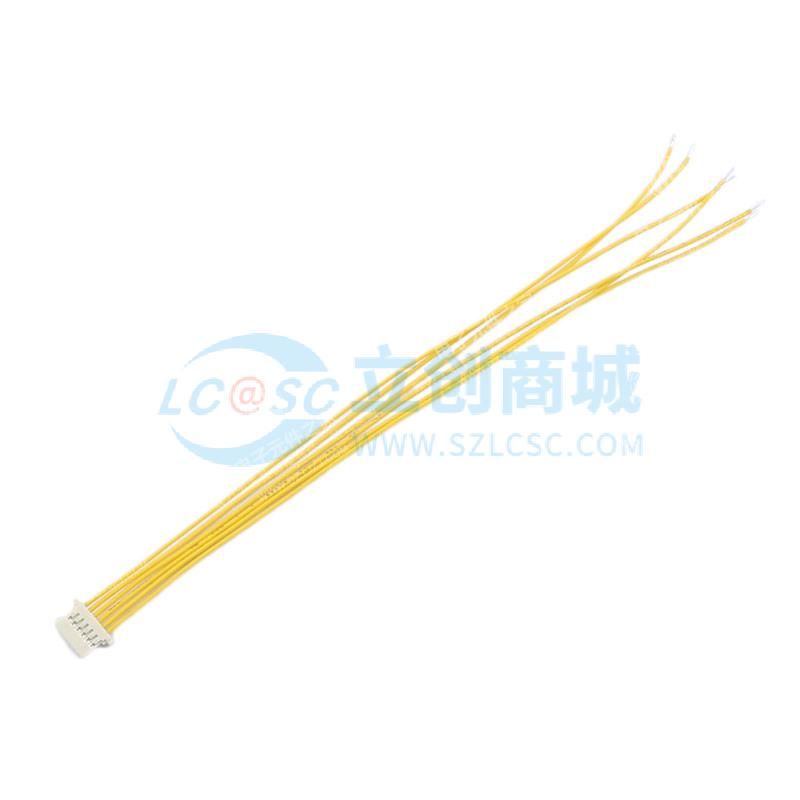 1.25mm超薄端子线 6P 黄 单头 线长150mm