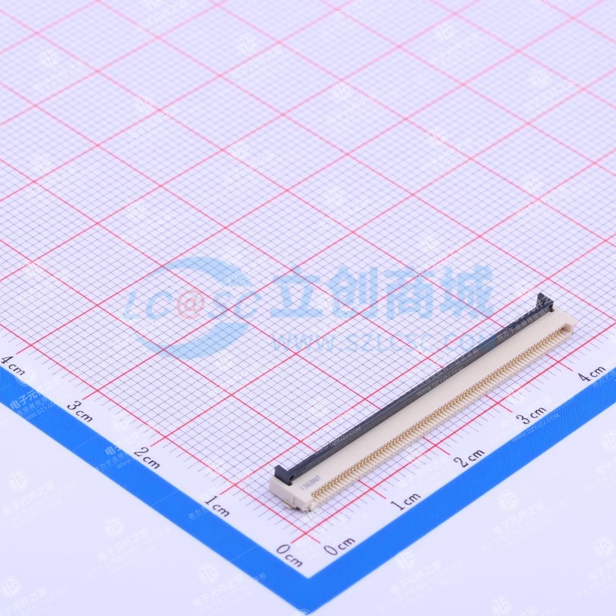 间距:0.5mm P数:80P 双侧触点/上下接