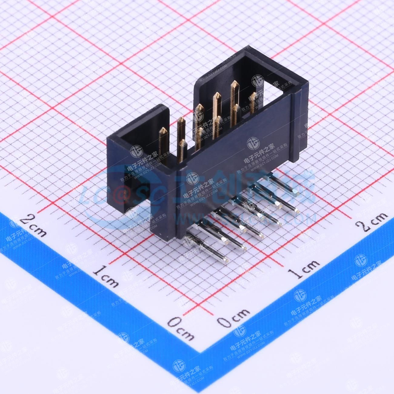 2.54mm 2x5P 排数:2 每排P数:5