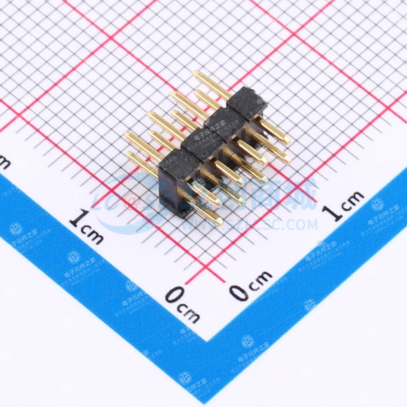 2x4P 间距:2.54mm 方针 直插
