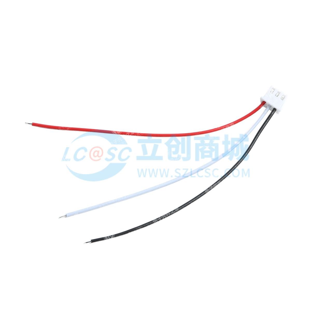 XH2.54mm-3P端子线 单头镀锡3mm 线长100mm 24AWG