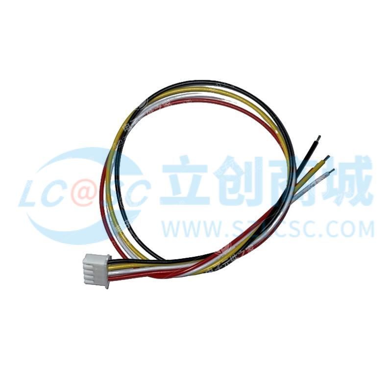 XH2.54mm-4P端子线 单头镀锡3mm 线长300mm 24AWG
