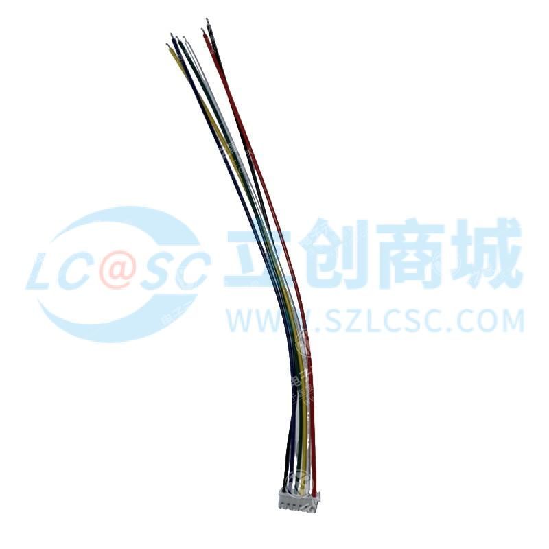 XH2.54mm-6P端子线 单头镀锡3mm 线长200mm 24AWG