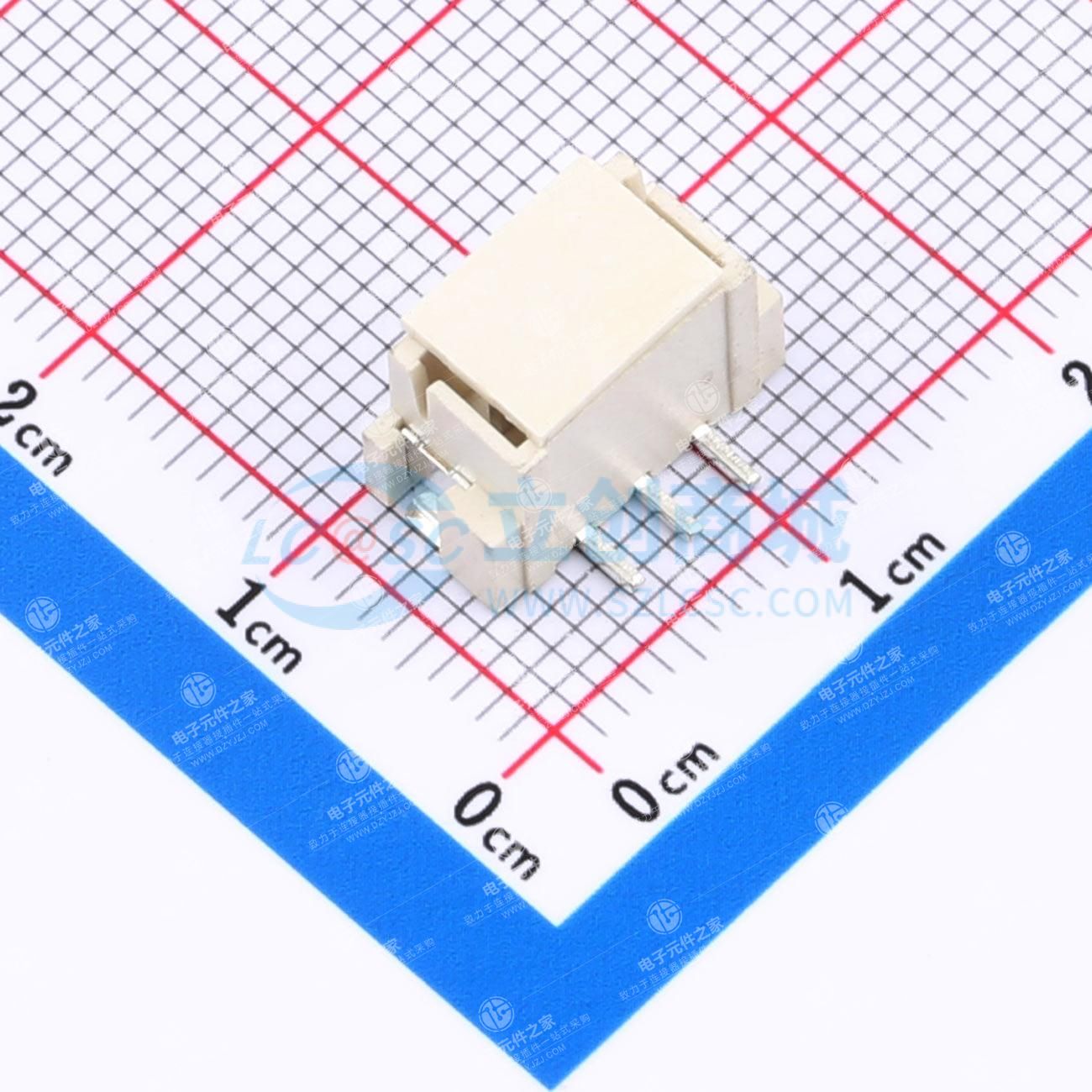 1x3P 间距:2.5mm 立贴 系列:XH