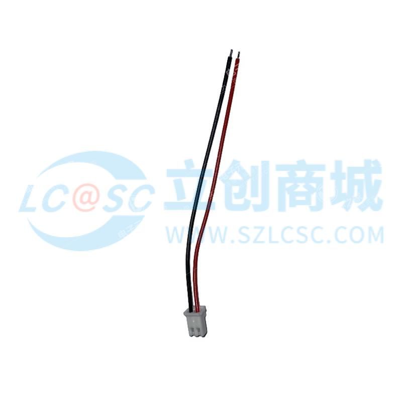 XHB2.54mm-2P端子线 单头镀锡3mm 线长100mm 24AWG