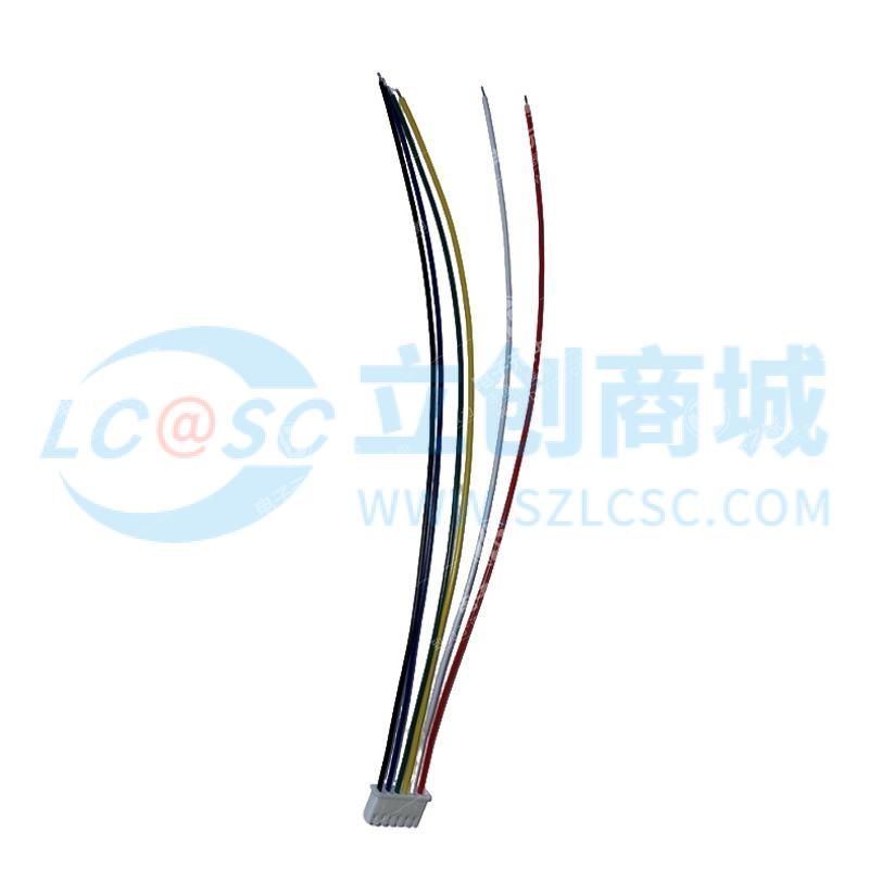 XHB2.54mm-6P端子线 单头镀锡3mm 线长200mm 24AWG
