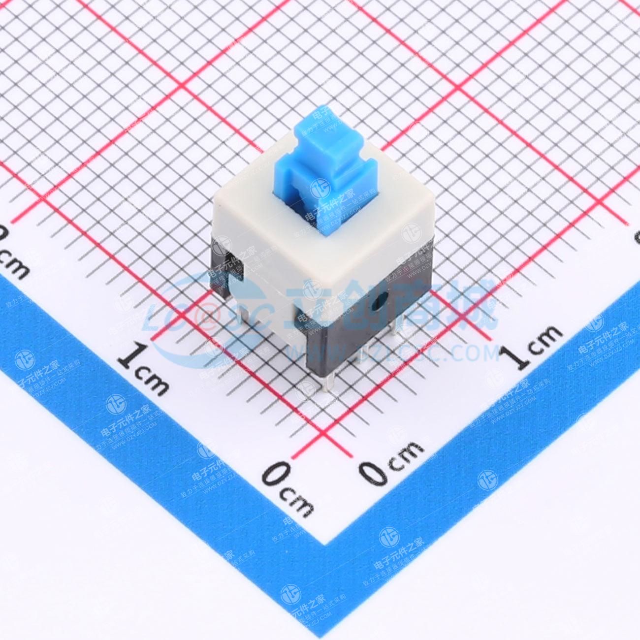 8*8 蓝白黑 自锁开关