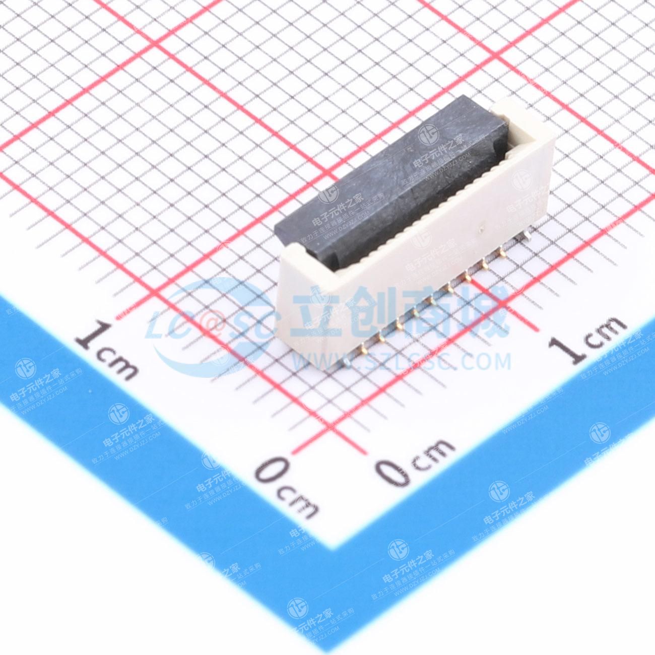 翻盖式 单侧触点/垂直 P数:18P 间距:1mm