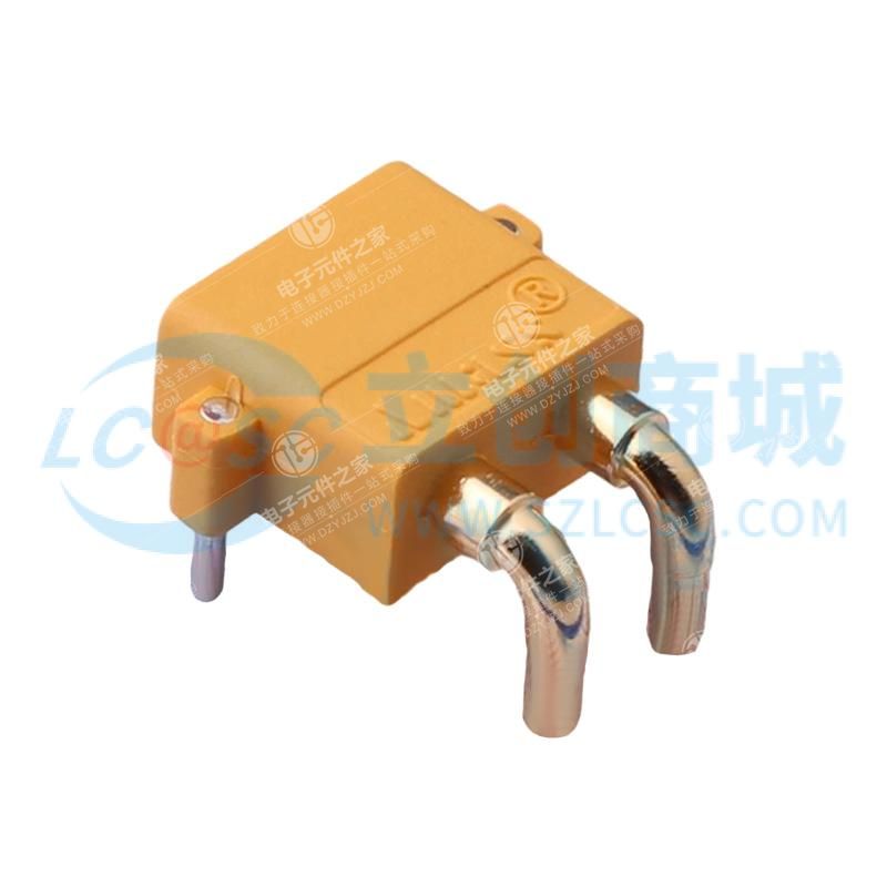 AMASS(艾迈斯)航模插头电调机插座锂电池连接器 PCB板卧式 公头XT30PW-M30.G.Y