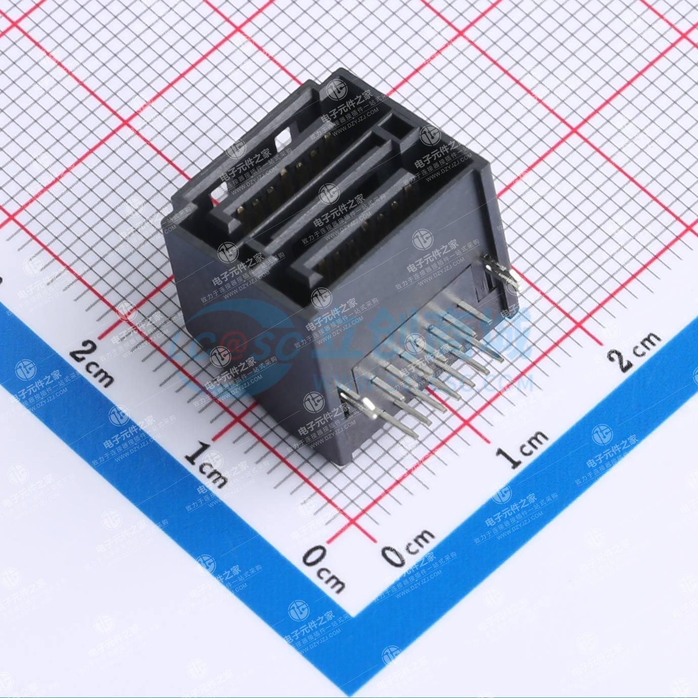 双层90度DIP SATA 7P公座