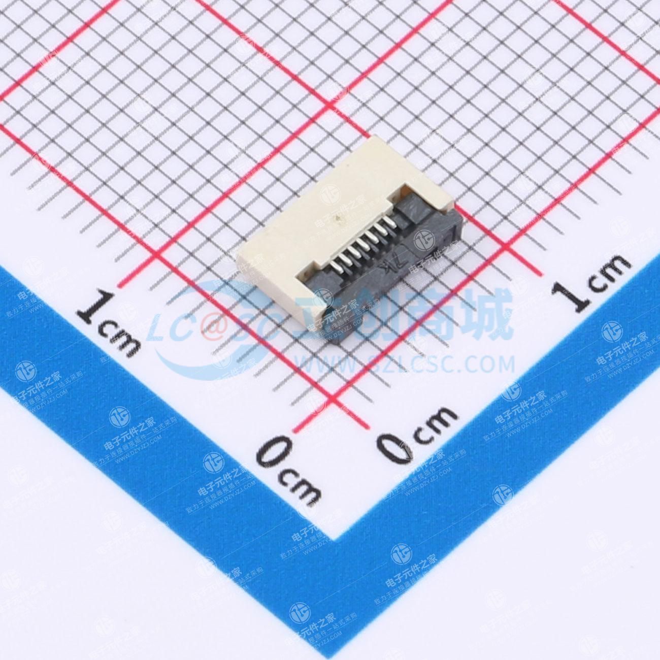 翻盖式 下接 P数:7P 间距:0.5mm