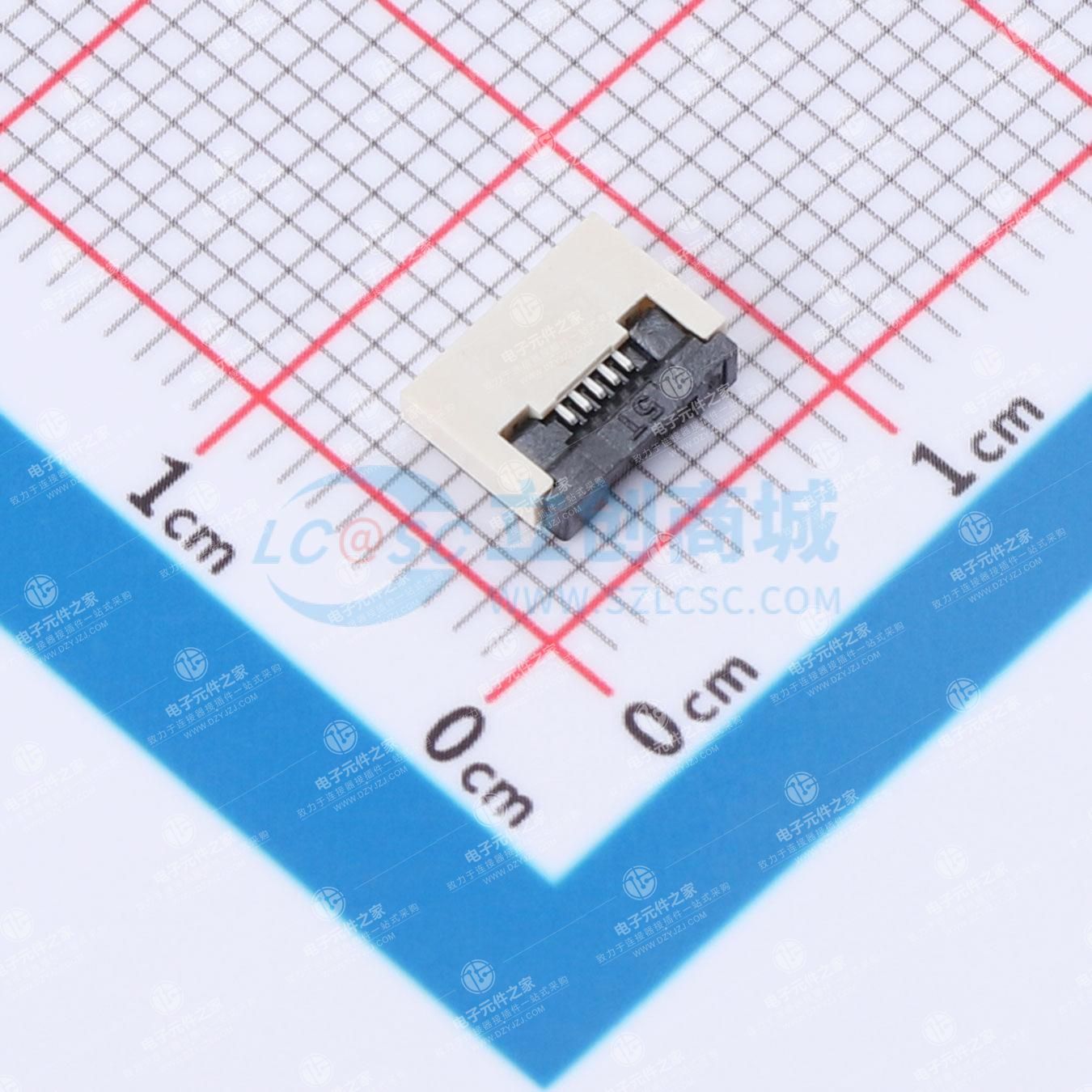 翻盖式 下接 P数:5P 间距:0.5mm