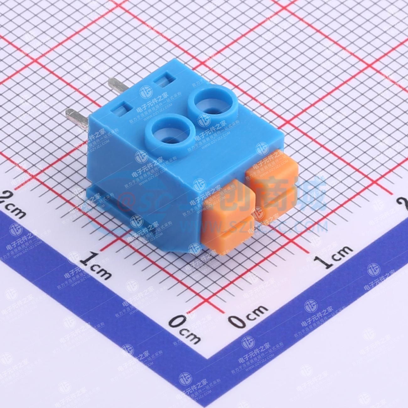 1x2P 5mm 每排P数:2 排数:1