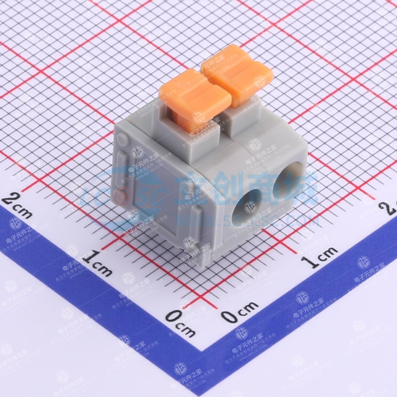 1x2P 5mm 每排P数:2 排数:1