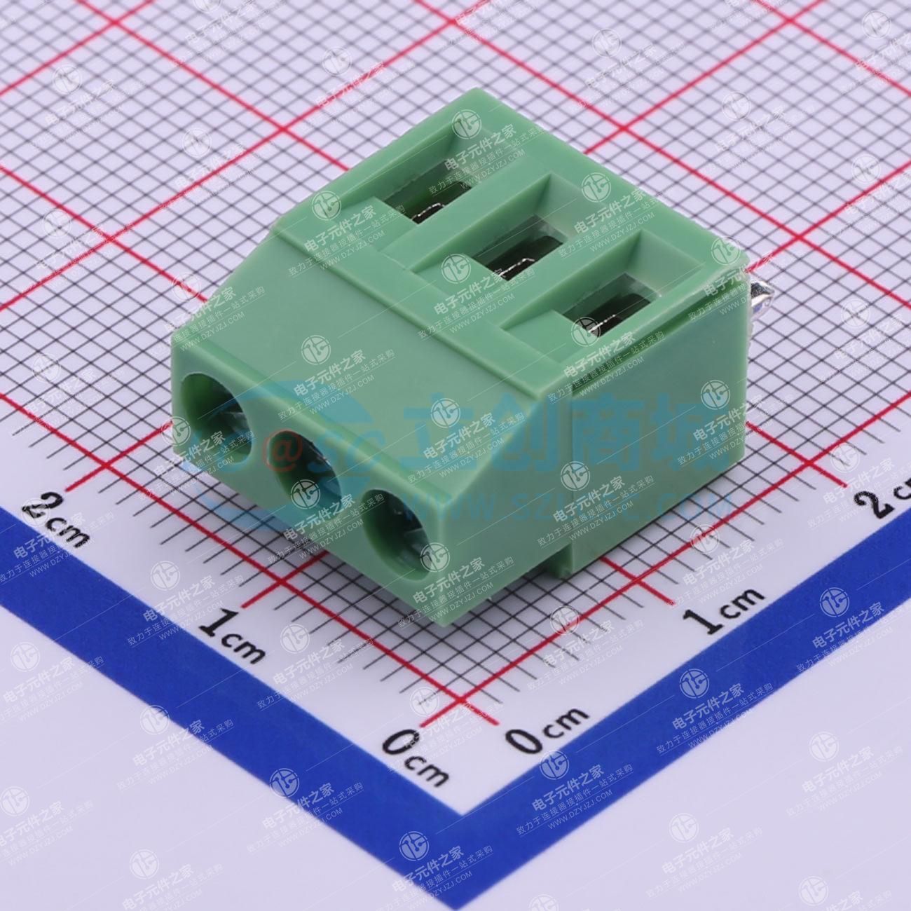 1x3P 5mm 直插 排数:1 每排P数:3