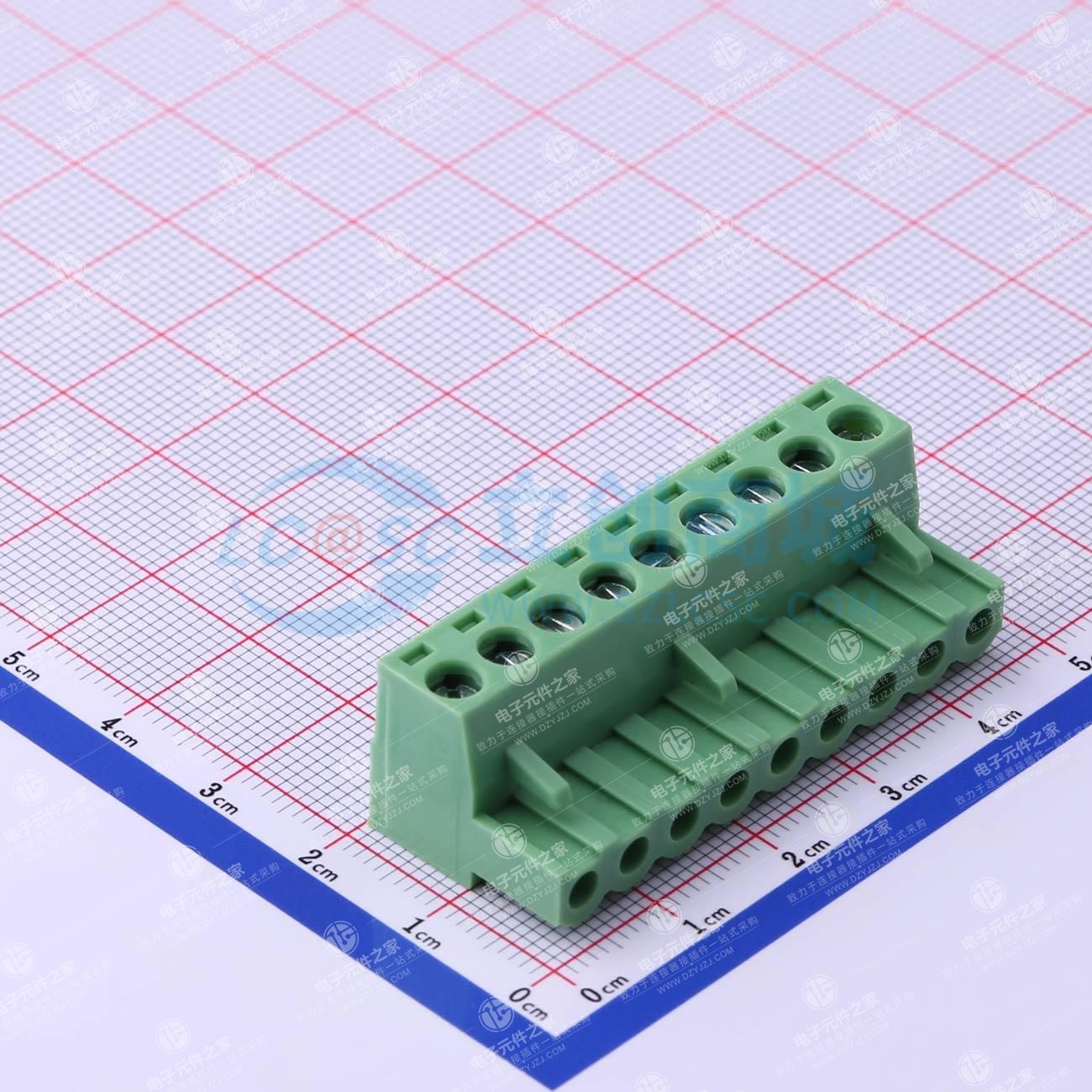 无固定装置 1x9P 5mm 排数:1 每排P数:9