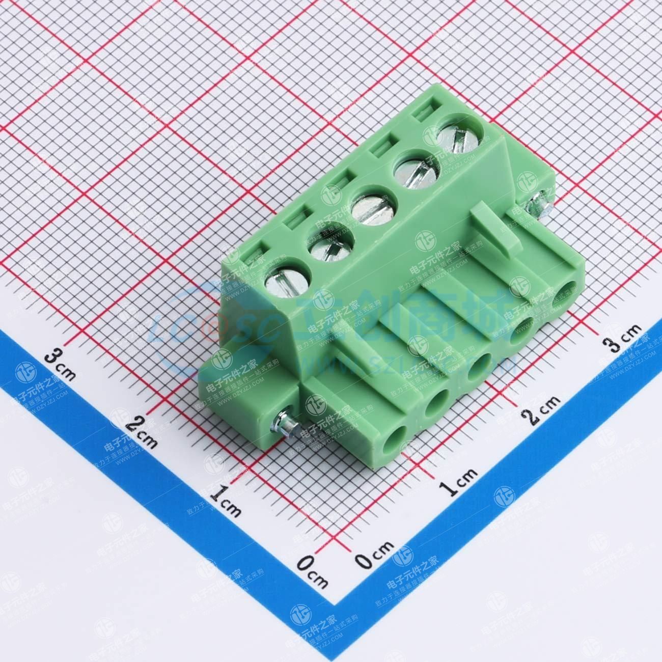螺丝固定 1x5P 5.08mm 排数:1 每排P数:5