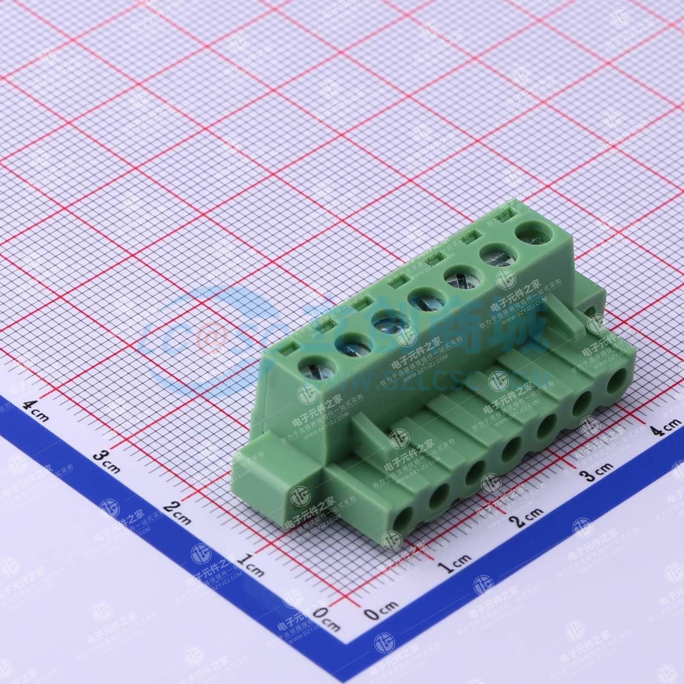 螺丝固定 1x7P 5.08mm 排数:1 每排P数:7
