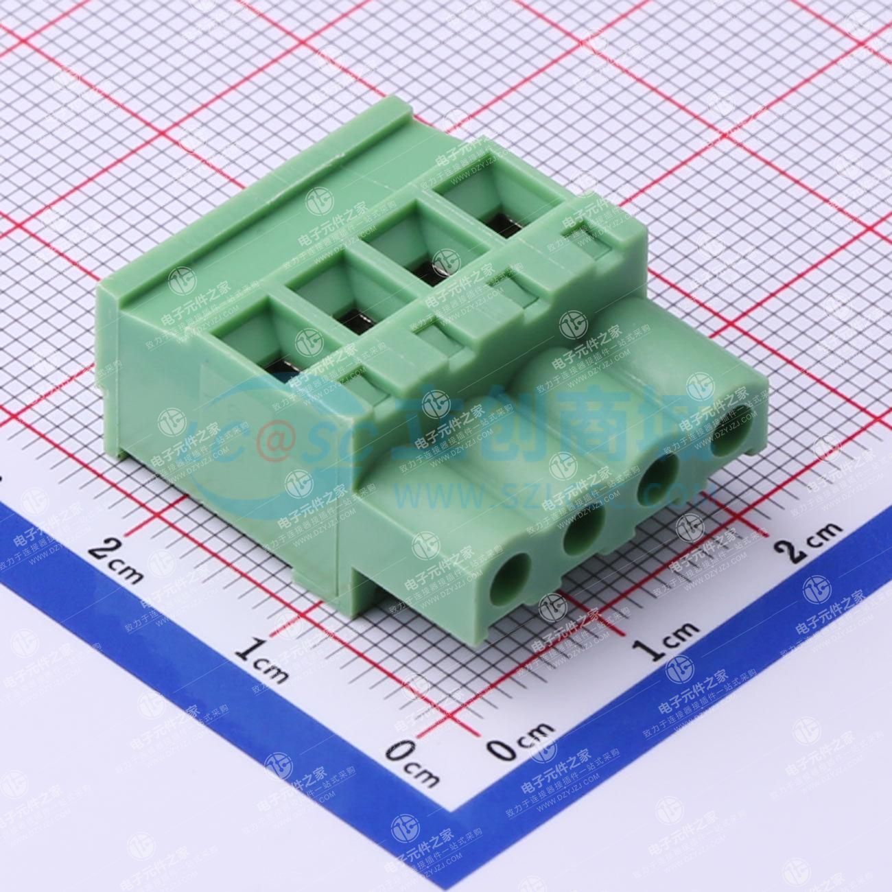 无固定装置 1x4P 5.08mm 排数:1 每排P数:4