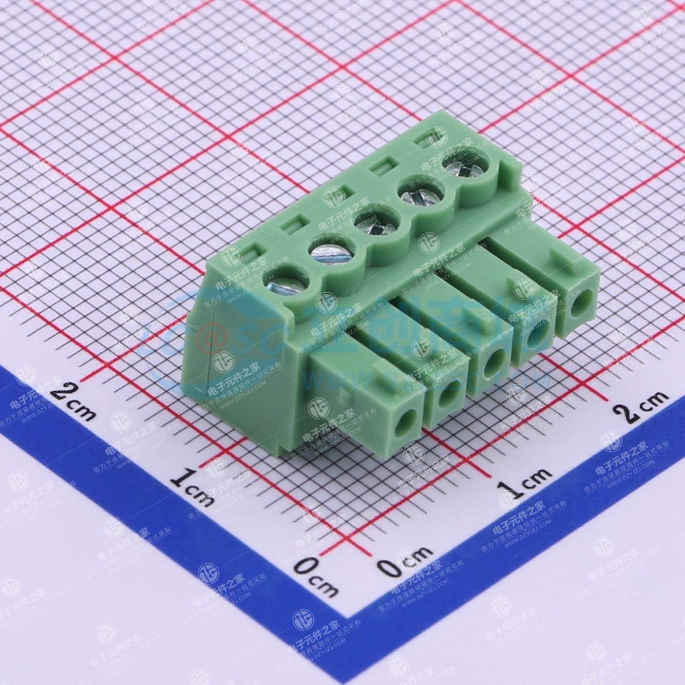 无固定装置 1x5P 3.81mm 排数:1 每排P数:5