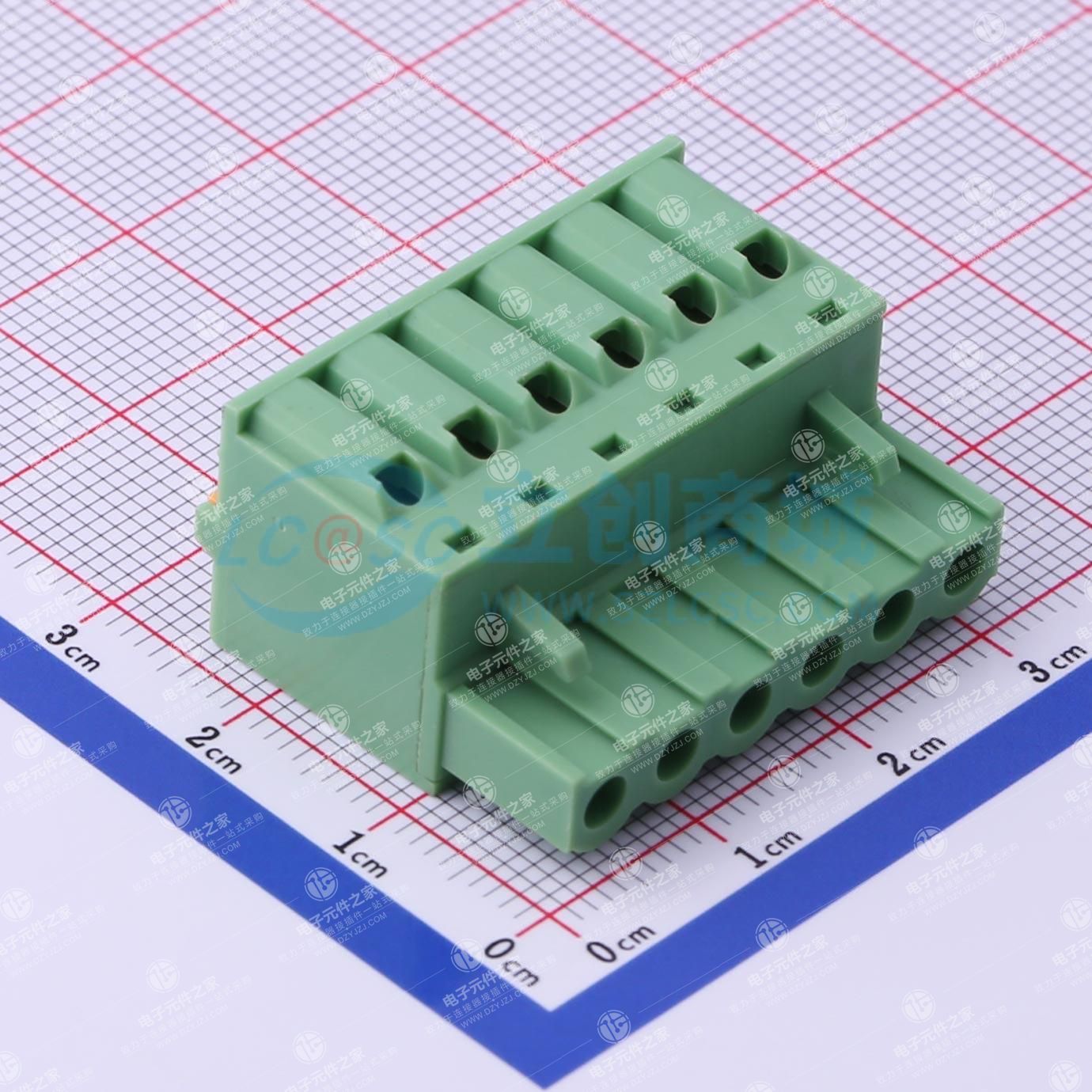 无固定装置 1x6P 5mm 排数:1 每排P数:6