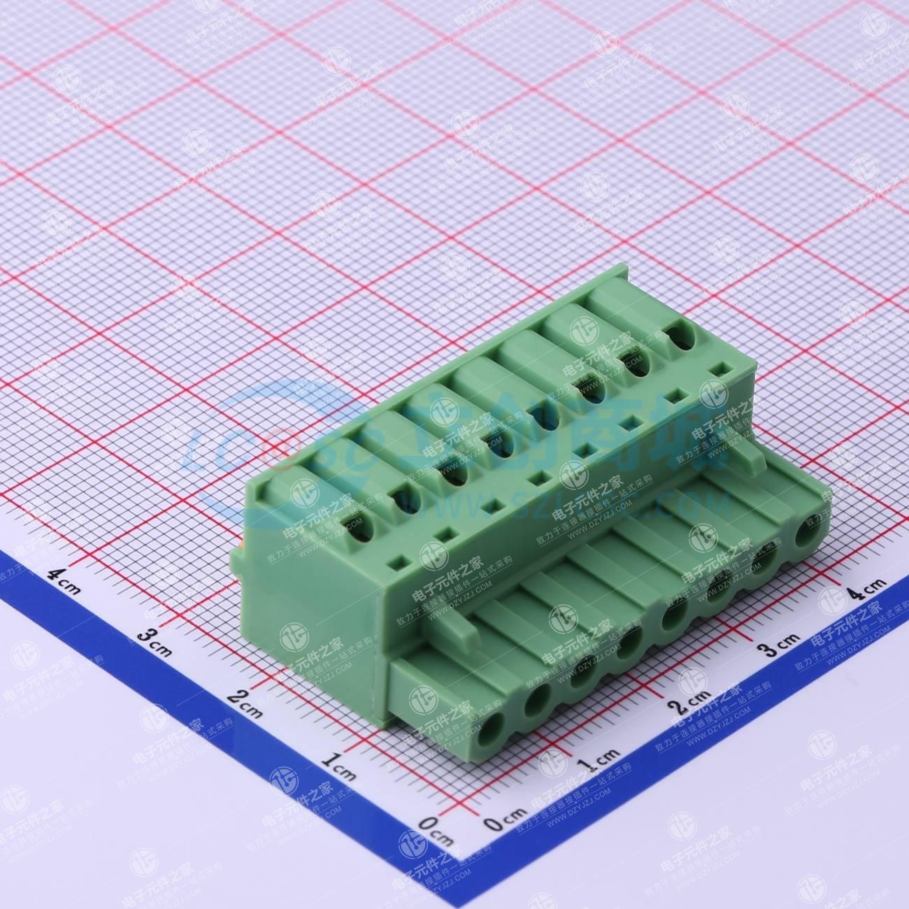 无固定装置 1x8P 5mm 排数:1 每排P数:8