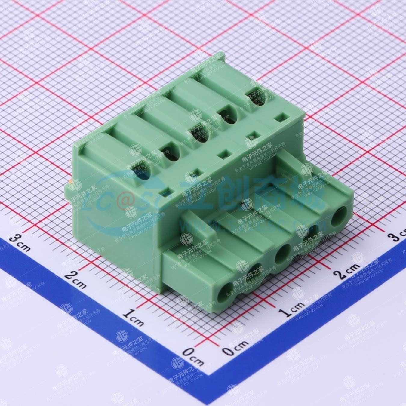 无固定装置 1x5P 5.08mm 排数:1 每排P数:5
