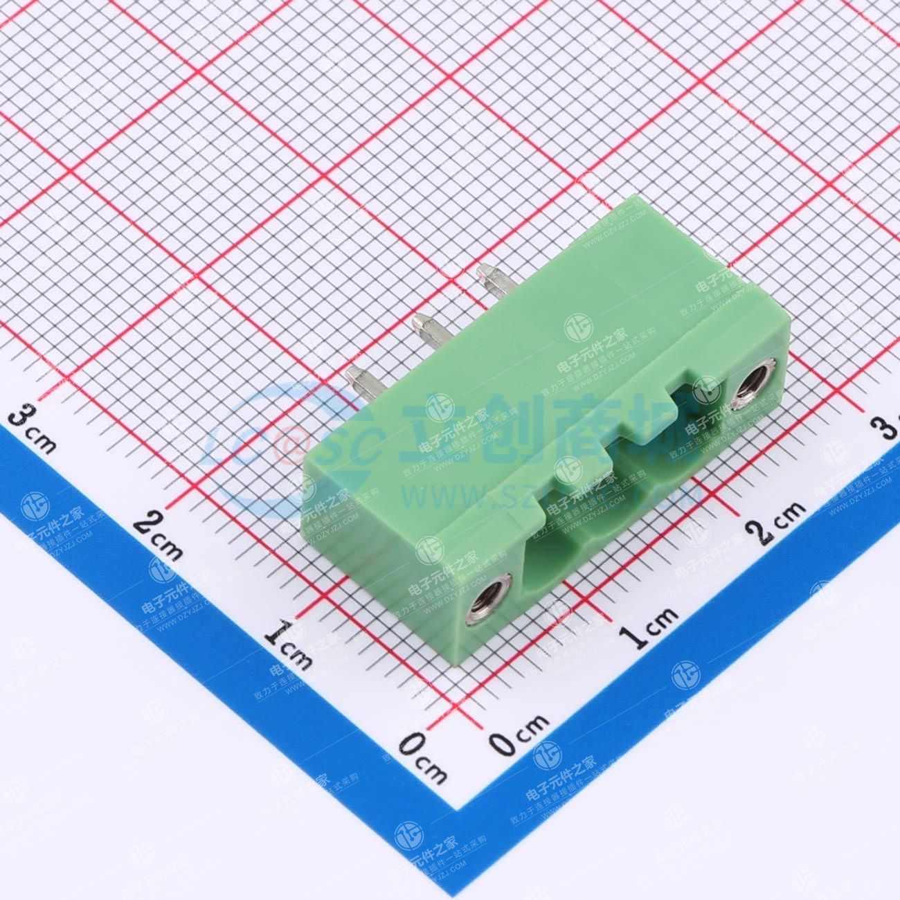 螺丝固定 1x3P 5.08mm 排数:1 每排P数:3