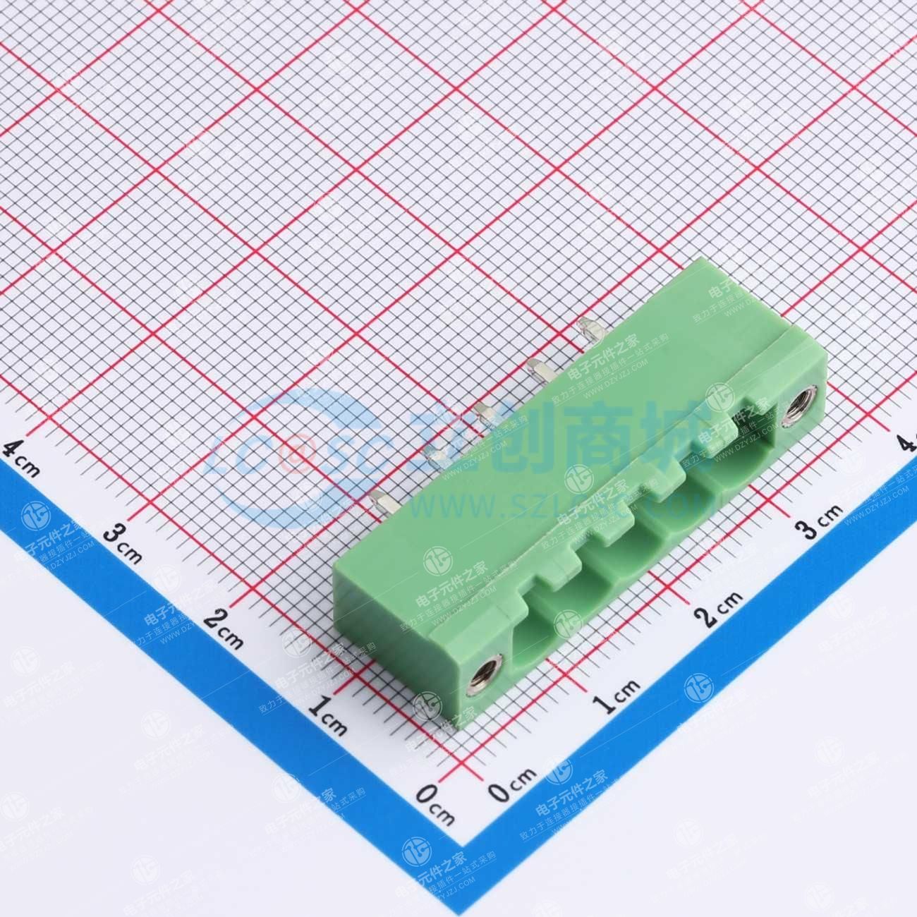 螺丝固定 1x5P 5.08mm 排数:1 每排P数:5