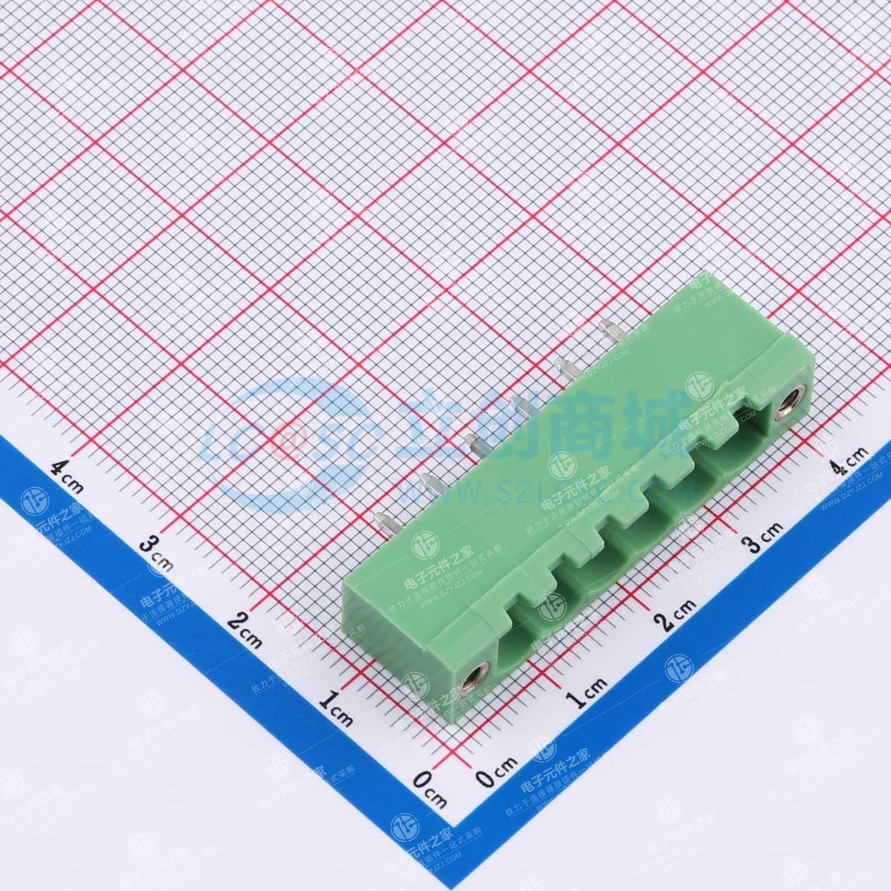 螺丝固定 1x6P 5.08mm 排数:1 每排P数:6