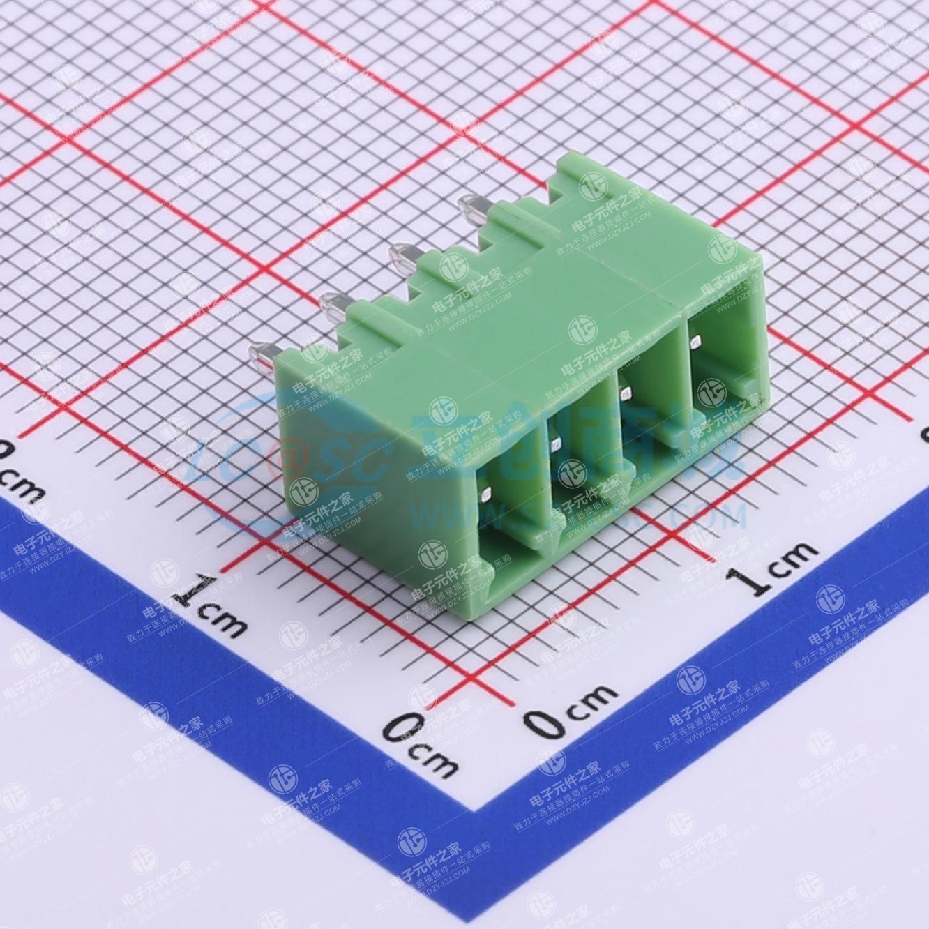 无固定装置 1x4P 3.5mm 排数:1 每排P数:4