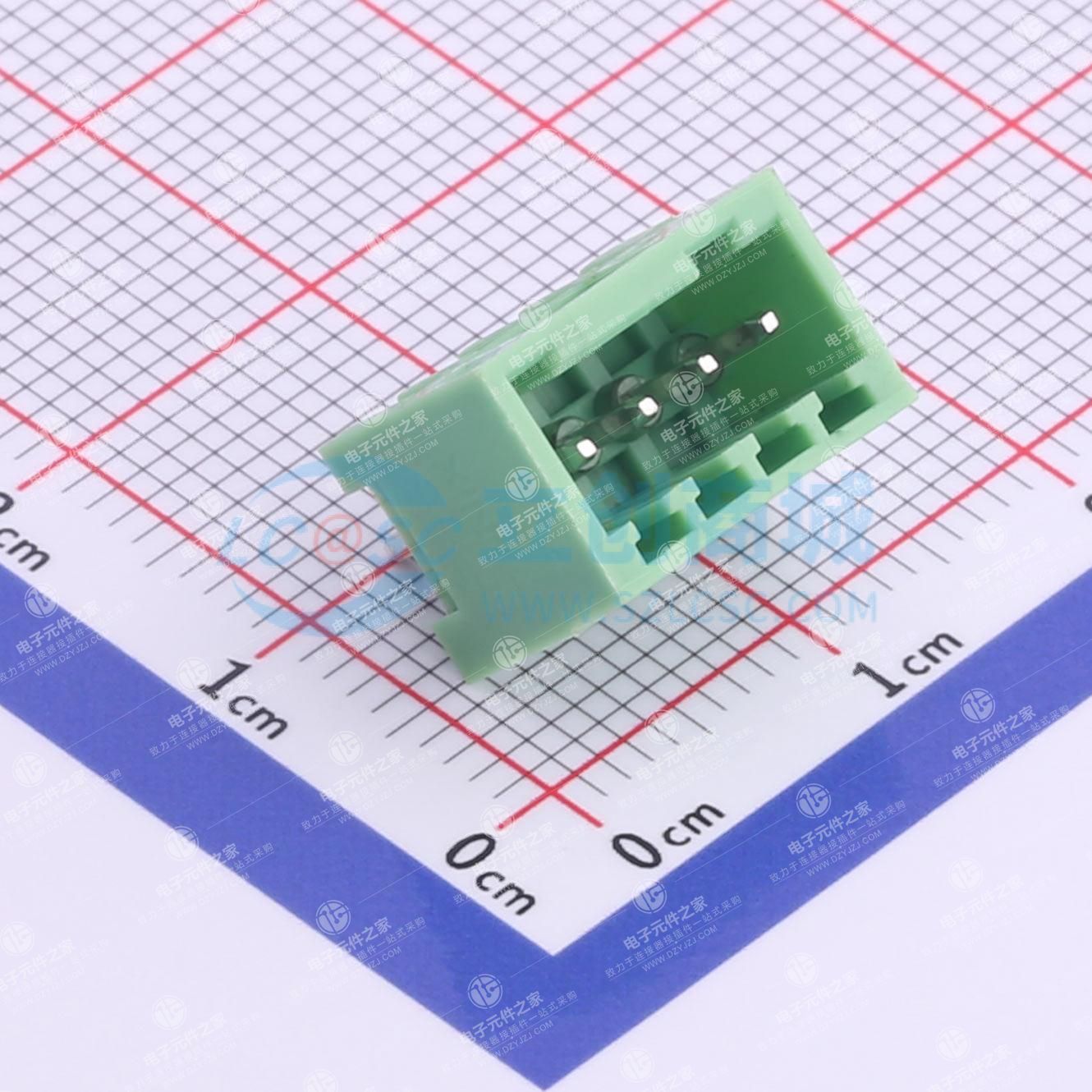无固定装置 1x4P 2.5mm 排数:1 每排P数:4