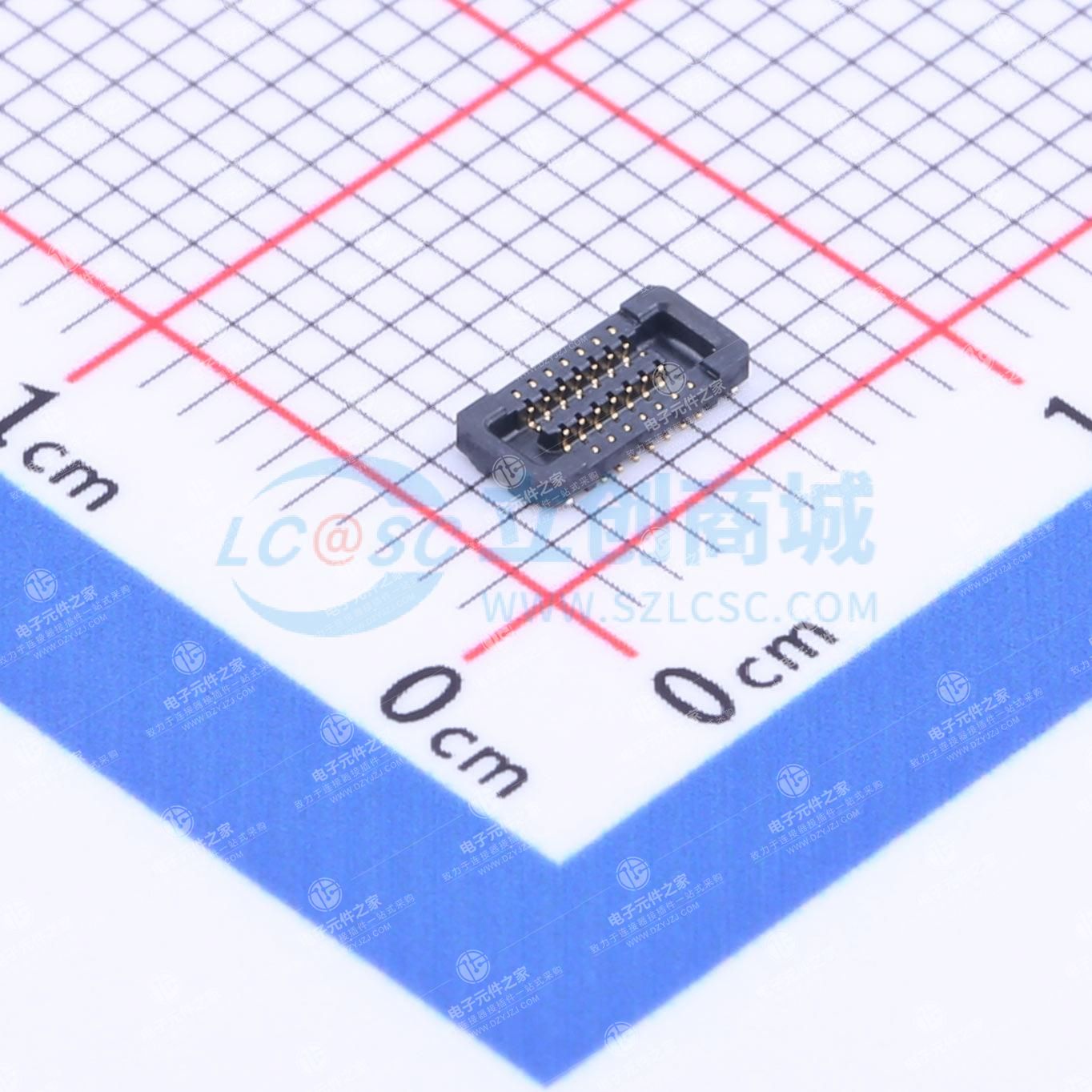 PIN:14P 间距:0.4mm 立贴