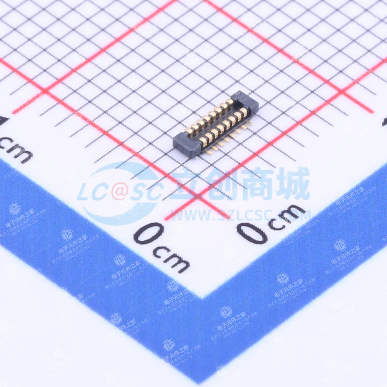 PIN:16P 间距:0.4mm 立贴