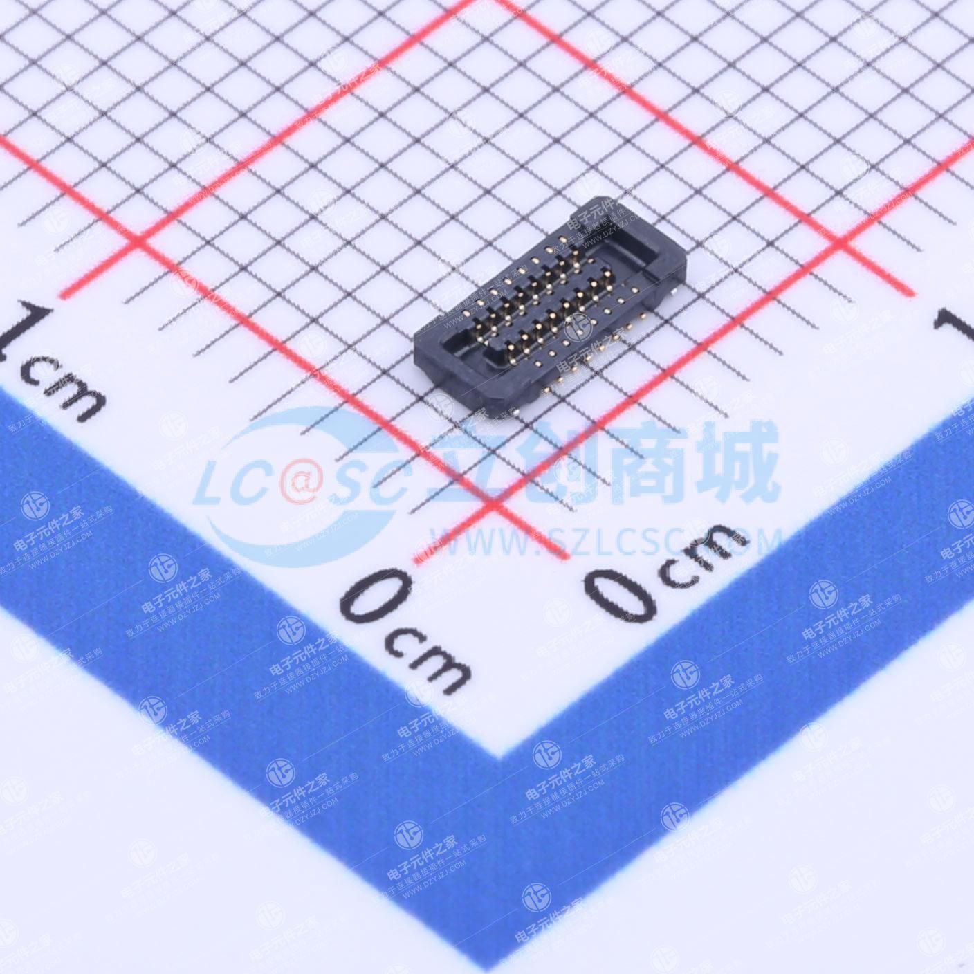 PIN:16P 间距:0.4mm 立贴