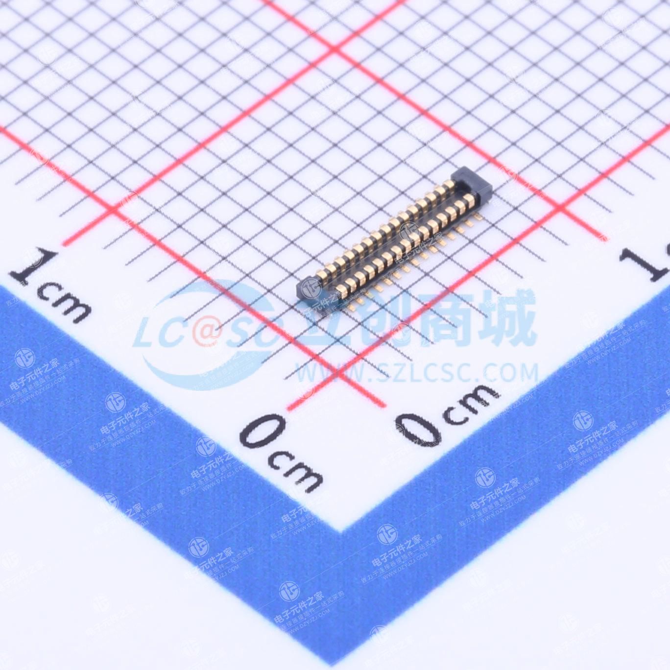 PIN:30P 间距:0.4mm 立贴