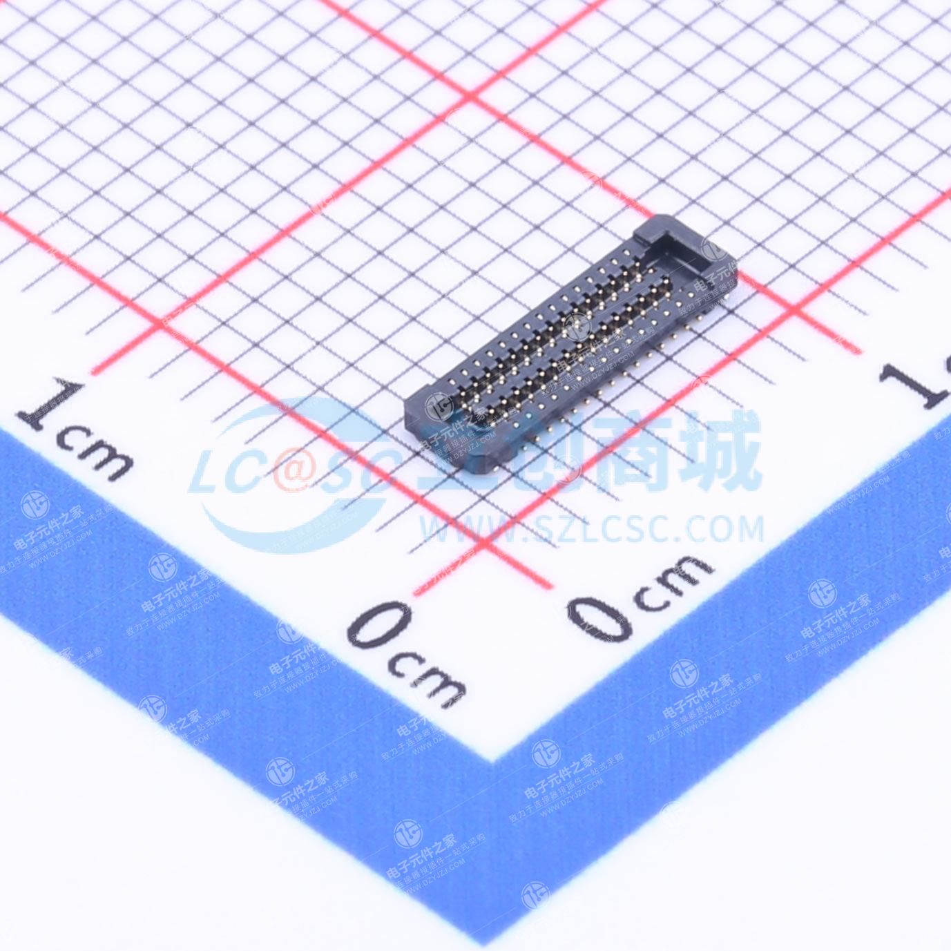 PIN:30P 间距:0.4mm 立贴