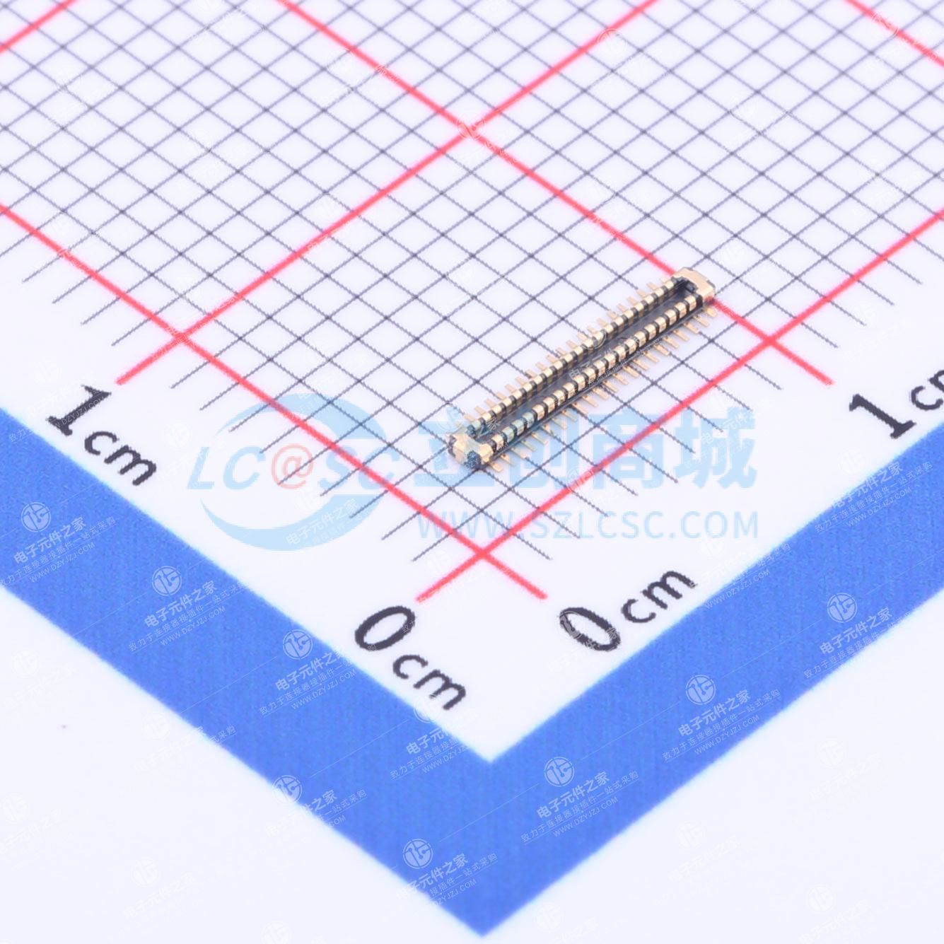 PIN:40P 间距:0.35mm 立贴