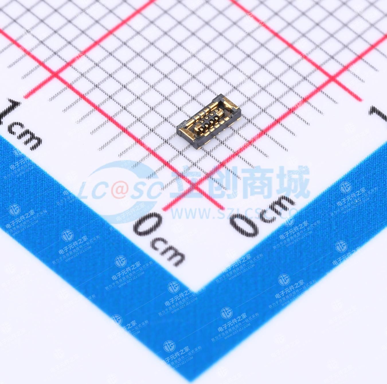 PIN:6P 间距:0.35mm 立贴