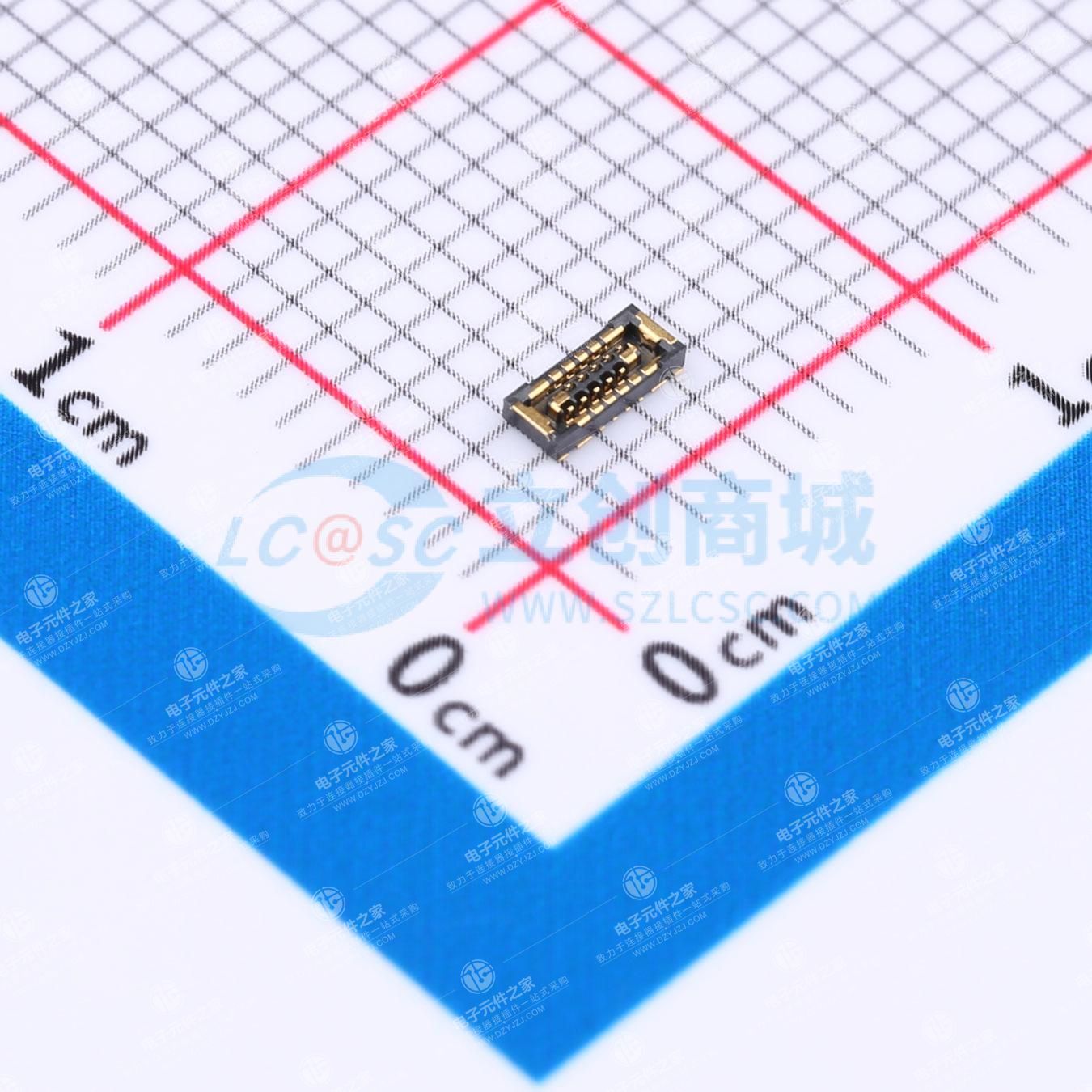 PIN:8P 间距:0.35mm 立贴