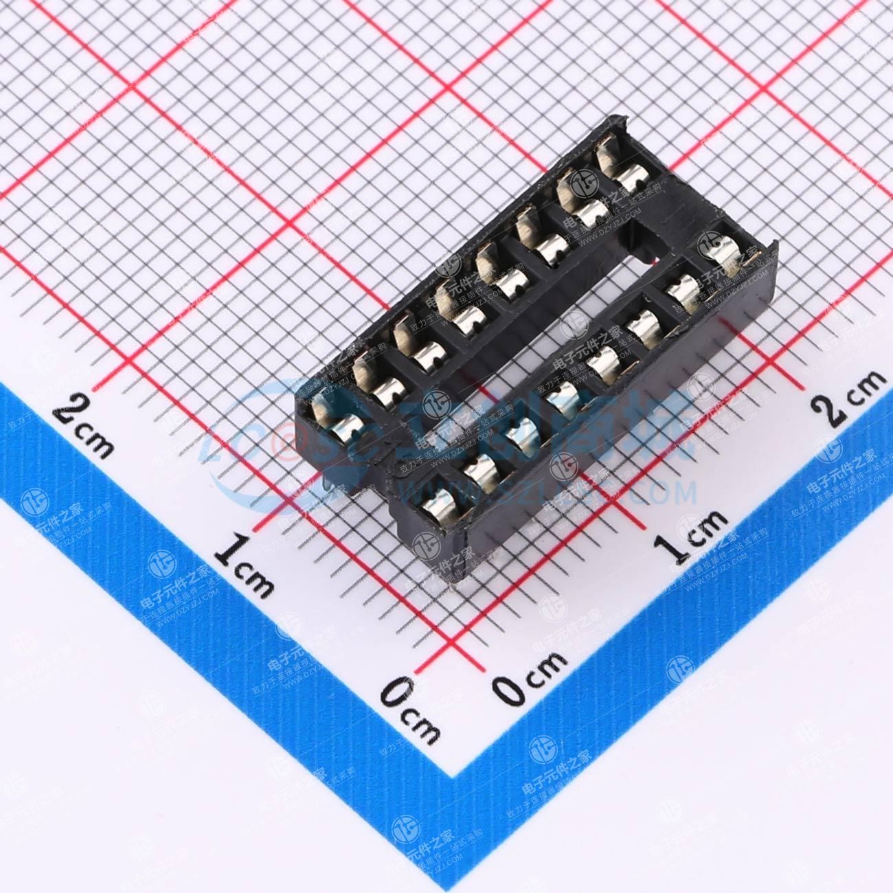 间距2.54mm 方孔 P数:16P